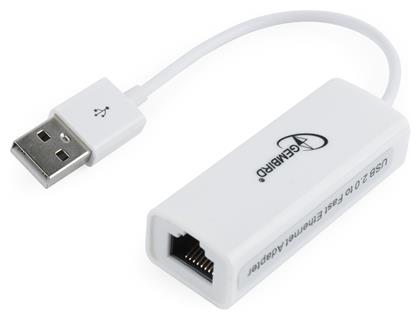 NIC-U2-02 USB Αντάπτορας Δικτύου για Ενσύρματη σύνδεση Ethernet Gembird