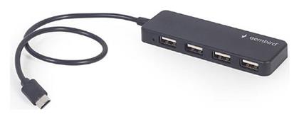 USB 2.0 Hub 4 Θυρών με σύνδεση USB-C Gembird