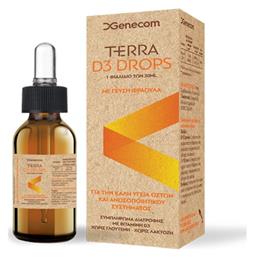 Terra D3 Drops Βιταμίνη 400iu 30ml Genecom