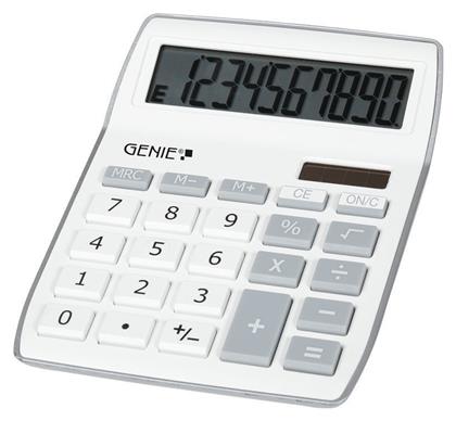 Αριθμομηχανή 840 10 Ψηφίων σε Λευκό Χρώμα Genie