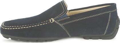 Monet Suede Ανδρικά Μοκασίνια σε Μπλε Χρώμα Geox