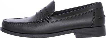 Geox New Damon B Δερμάτινα Ανδρικά Loafers σε Μαύρο Χρώμα