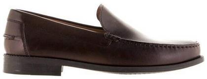 New Damon DK Δερμάτινα Ανδρικά Loafers σε Καφέ Χρώμα Geox