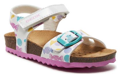 Geox Παιδικά Πέδιλα B Sandal Chalki Λευκά από το Epapoutsia