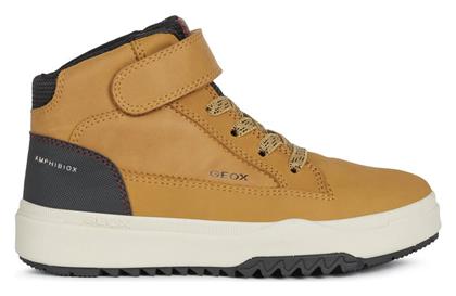 Παιδικά Sneakers High Ανατομικά για Αγόρι Καφέ Geox