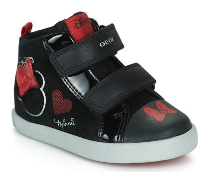 Παιδικά Sneakers High Kilwi με Σκρατς Μαύρα Geox