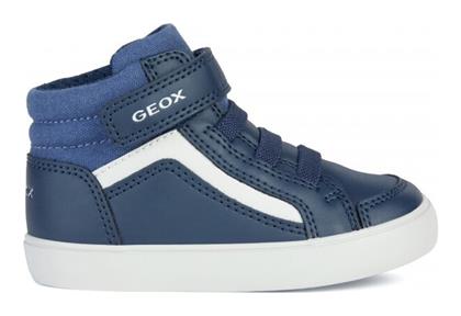 Παιδικά Sneakers High με Σκρατς Μπλε Geox