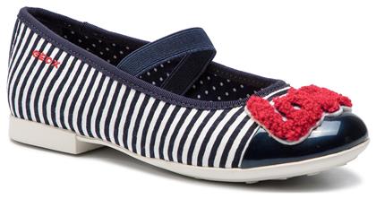 Παιδικές Μπαλαρίνες Ανατομικές με Λάστιχο Υφασμάτινες Navy Μπλε Plie Geox