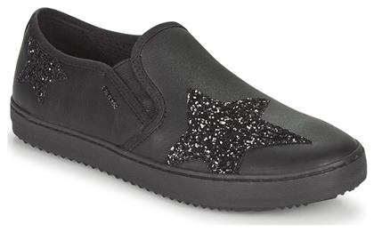 Geox Παιδικές Εσπαντρίγιες Slip-On Μαύρες Kalispera