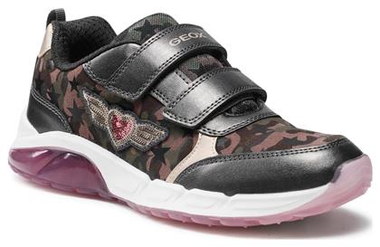 Παιδικό Sneaker Spaziale με Σκρατς για Κορίτσι Γκρι Geox