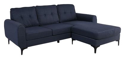 Gerry Γωνιακός 197x158x86εκ. Blue Black - Woodwell