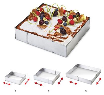 Ρυθμιζόμενο Τσέρκι Ορθογώνιο Ανοξείδωτο Ghidini