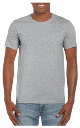 Softstyle 64000 Ανδρικό Διαφημιστικό T-shirt Κοντομάνικο Sport Grey Gildan