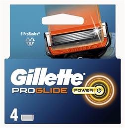 ProGlide Power Ανταλλακτικές Κεφαλές με 5 Λεπίδες & Λιπαντική Ταινία 4τμχ Gillette