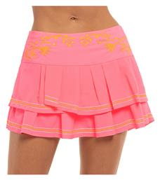 Γυναικεία Φούστα Τένις Floral Stitch Pleat Tier Shocking Pink Lucky In Love