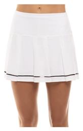 Γυναικεία φούστα τένις Long Micro Tuck Pleat White Lucky In Love