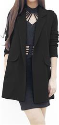 Γυναικείο μακρύ soft blazer σε ίσια γραμμή - LOVE ME - SP18LV-4001293 από το Miss Reina