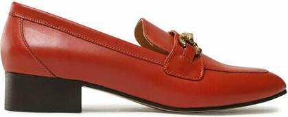 Lords Δερμάτινα Γυναικεία Loafers σε Κόκκινο Χρώμα Gino Rossi