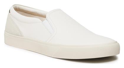 Πάνινα Ανδρικά Slip-On Λευκά Gino Rossi