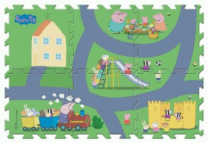 Παιδικό Παζλ Δαπέδου Peppa με Δρόμους 6τμχ Giochi Preziosi