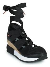 Lizarda Καλοκαιρινές Γυναικείες Πλατφόρμες Μαύρες Gioseppo