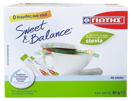 Γλυκαντικό Sweet & Balance 40 Sticks Γιώτης