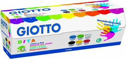 Δακτυλομπογιές 100ml-6 Χρώματα (534100) Giotto