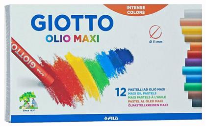 Λαδοπαστέλ Olio Maxi 12 Χρωμάτων Giotto