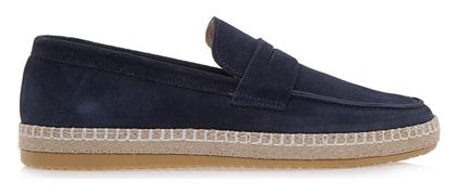 Suede Ανδρικά Loafers σε Μπλε Χρώμα Giovanni Morelli