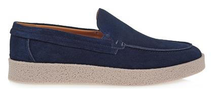 Suede Ανδρικά Loafers σε Μπλε Χρώμα Giovanni Morelli