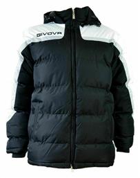 Givova Antartide G010 Ανδρικό Χειμωνιάτικο Μπουφάν Puffer Αντιανεμικό Μαύρο / Λευκό από το HallofBrands