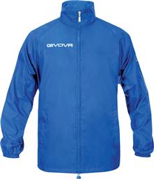 Givova Basico Ανδρικό Μπουφάν Αδιάβροχο για Άνοιξη Μπλε από το Cosmos Sport