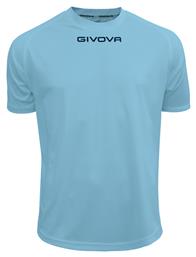 Givova MAC01-0005 Αθλητικό Ανδρικό T-shirt Μπλε με Λογότυπο από το HallofBrands