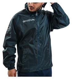 Givova Rain Basico RJ001 Ανδρικό Μπουφάν Αδιάβροχο και Αντιανεμικό Μπλε από το HallofBrands