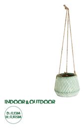 Κασπώ Λευκό 13x13x10.5εκ. GloboStar