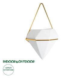 Κασπώ Λευκό 15x8x24εκ. GloboStar