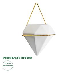 Κασπώ Λευκό 20x10.5x30εκ. GloboStar