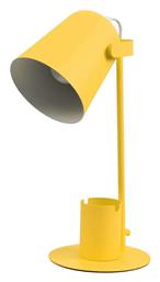 Pencase Φωτιστικό Γραφείου LED με Εύκαμπτο Βραχίονα σε Κίτρινο Χρώμα GloboStar