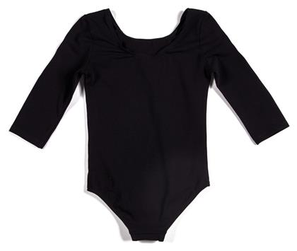 Leotard Παιδικό Κορμάκι με Μανίκι 3/4 Μαύρο Godance