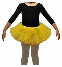 Παιδική Φούστα 3 Layer Tutu Κίτρινη Godance