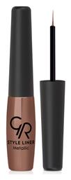 Style Liner Metallic Metallic Πινέλο Eye Liner 06 6.5ml Golden Rose
