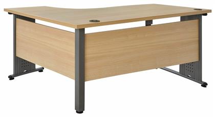 Γωνιακό Επαγγελματικό Γραφείο 160x120x75εκ. Μπεζ - HomeMarkt