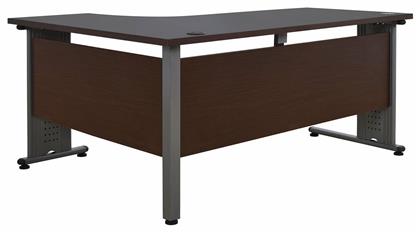 Γωνιακό Επαγγελματικό Γραφείο Valden 160x120x75εκ. Γκρι / Wenge - HomeMarkt