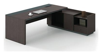 Γωνιακό Επαγγελματικό Γραφείο Advance 180x160x75εκ. Γκρι - Woodwell