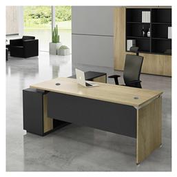 Γωνιακό Επαγγελματικό Γραφείο Project 160x140x60εκ. Μπεζ - Woodwell