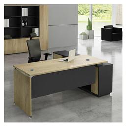 Γωνιακό Επαγγελματικό Γραφείο Project 160x140x75εκ. Μπεζ - Woodwell