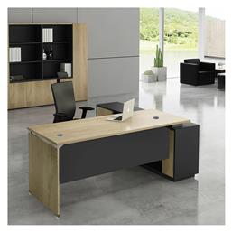 Γωνιακό Επαγγελματικό Γραφείο Project 180x160x75εκ. Μπεζ - Woodwell