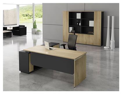 Γωνιακό Επαγγελματικό Γραφείο Project 180x160x75εκ. Μπεζ - Woodwell