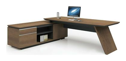Γωνιακό Επαγγελματικό Γραφείο Proline 240x200x76εκ. Καφέ - Woodwell