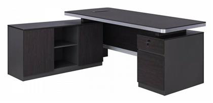 Γωνιακό Επαγγελματικό Γραφείο Rosewood 180x160x76εκ. Καφέ - HomeMarkt